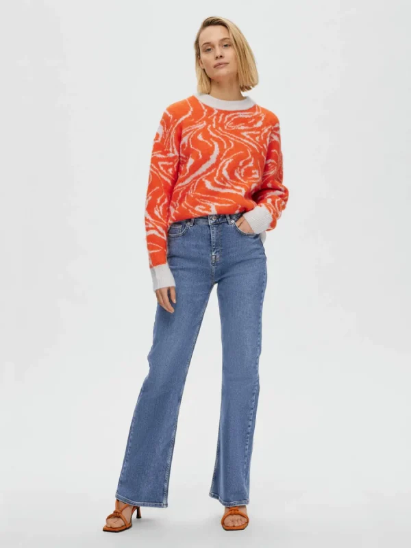 SELECTED MELLANTVÄTT HÖGA LEGGINGS Blue Best Sale