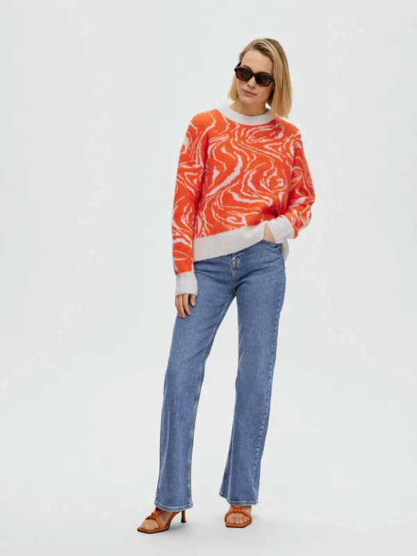 SELECTED MELLANTVÄTT HÖGA LEGGINGS Blue Best Sale