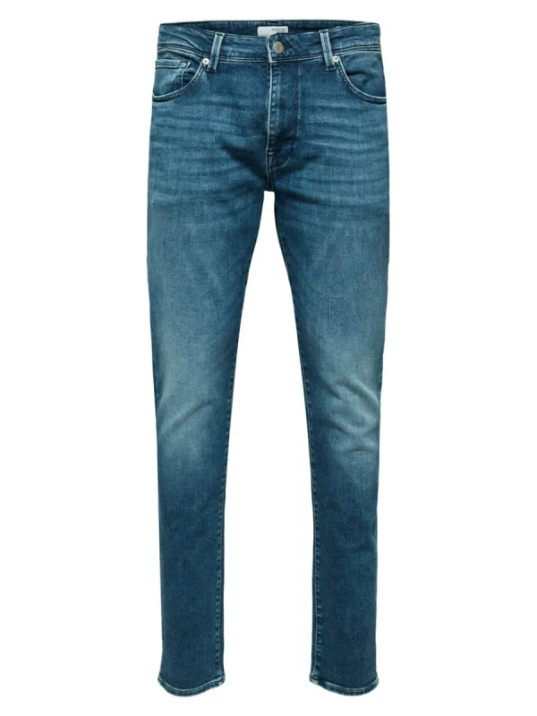 SELECTED MELLANTVÄTT SLIM FIT-JEANS Blue Best