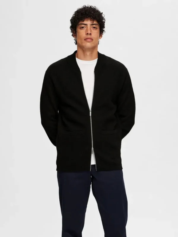 SELECTED MERINOULL KOFTA Black Best Sale