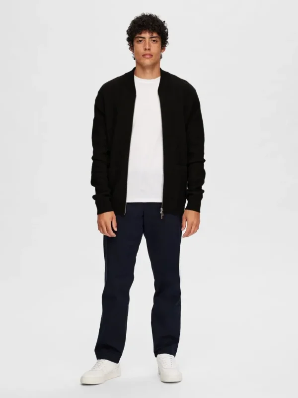 SELECTED MERINOULL KOFTA Black Best Sale