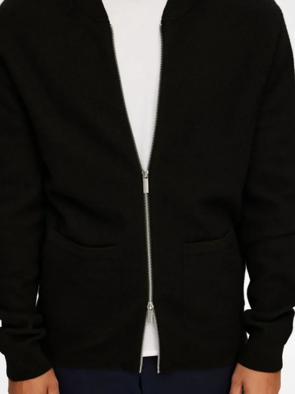 SELECTED MERINOULL KOFTA Black Best Sale