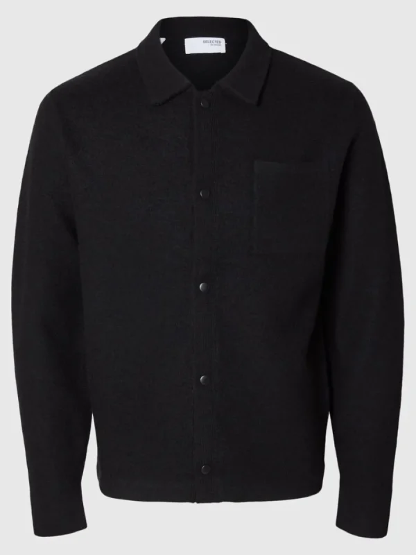 SELECTED 100% MERINOULL KOFTA Black New