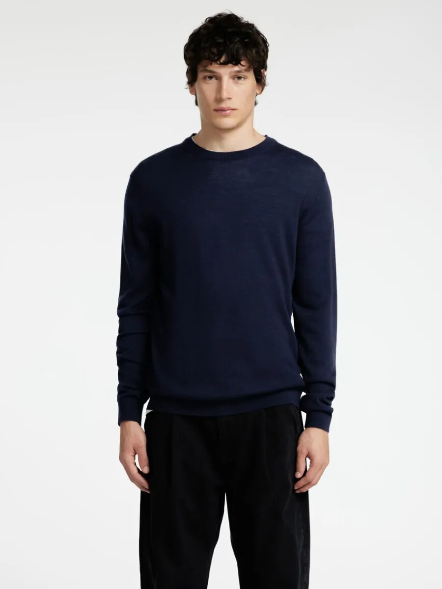 merinoull_rundringad_trj_0-5.webp SELECTED 100% MERINOULL RUNDRINGAD TRÖJA Blue Shop