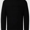 SELECTED 100% MERINOULL RUNDRINGAD TRÖJA Black Cheap
