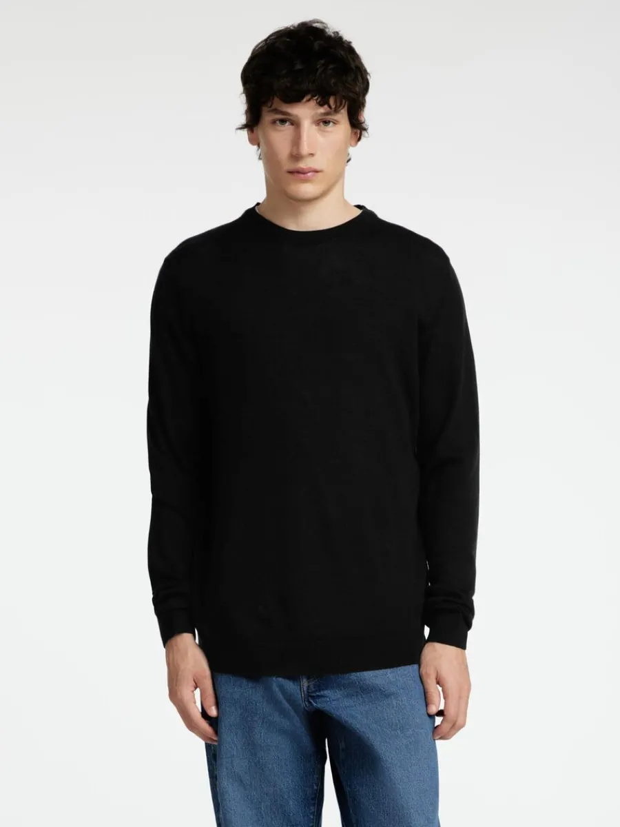 merinoull_rundringad_trj_0.webp SELECTED 100% MERINOULL RUNDRINGAD TRÖJA Black Clearance