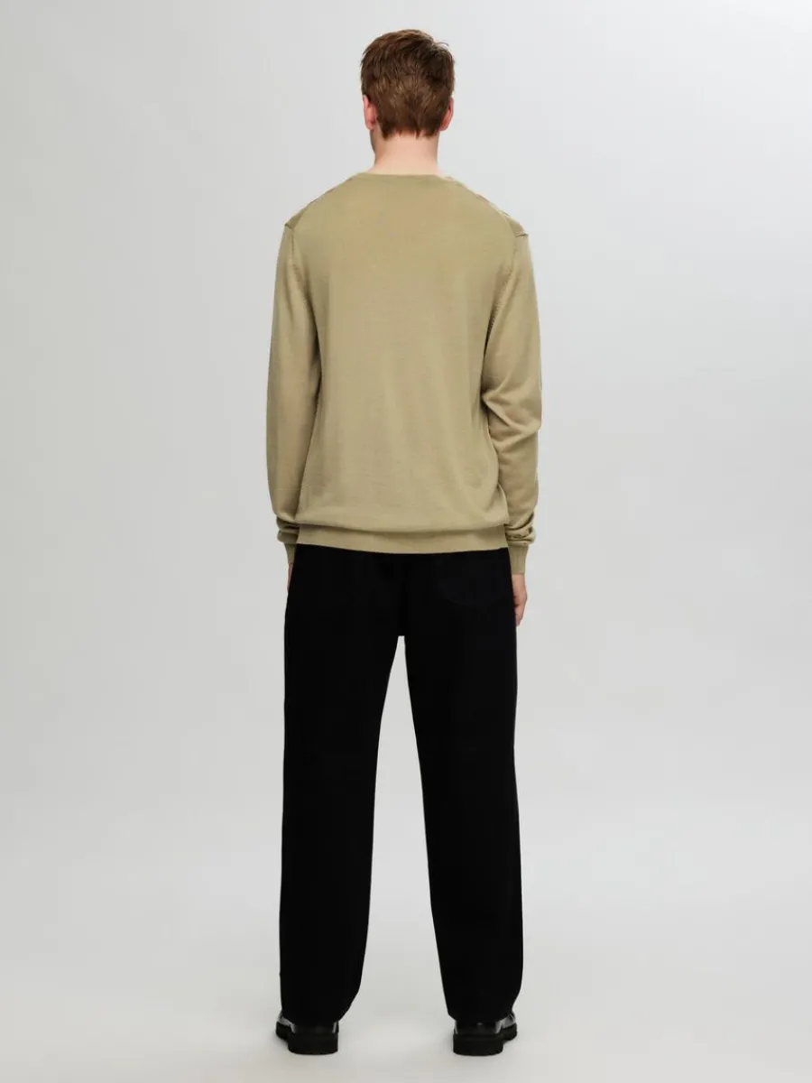 merinoull_rundringad_trj_5-1.webp SELECTED 100% MERINOULL RUNDRINGAD TRÖJA Brown Online