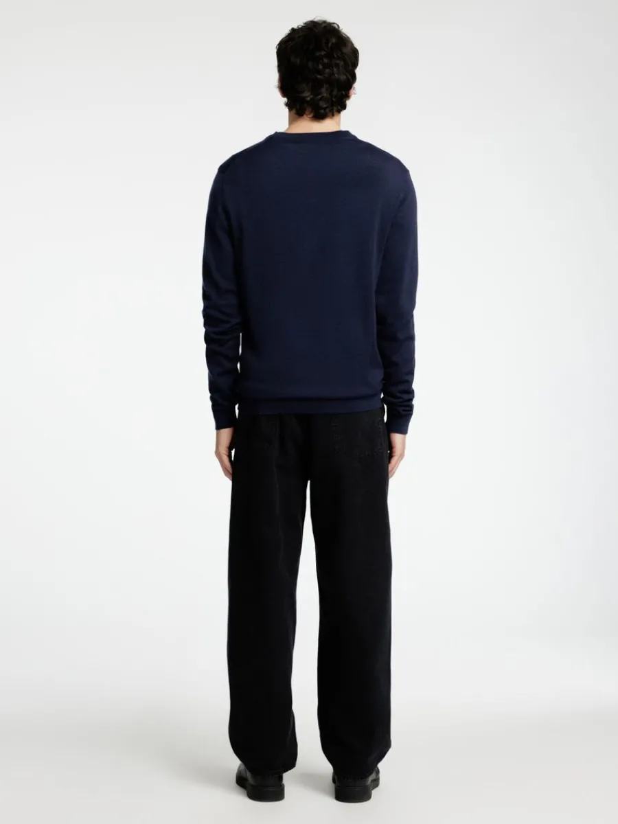 merinoull_rundringad_trj_5-4.webp SELECTED 100% MERINOULL RUNDRINGAD TRÖJA Blue Shop