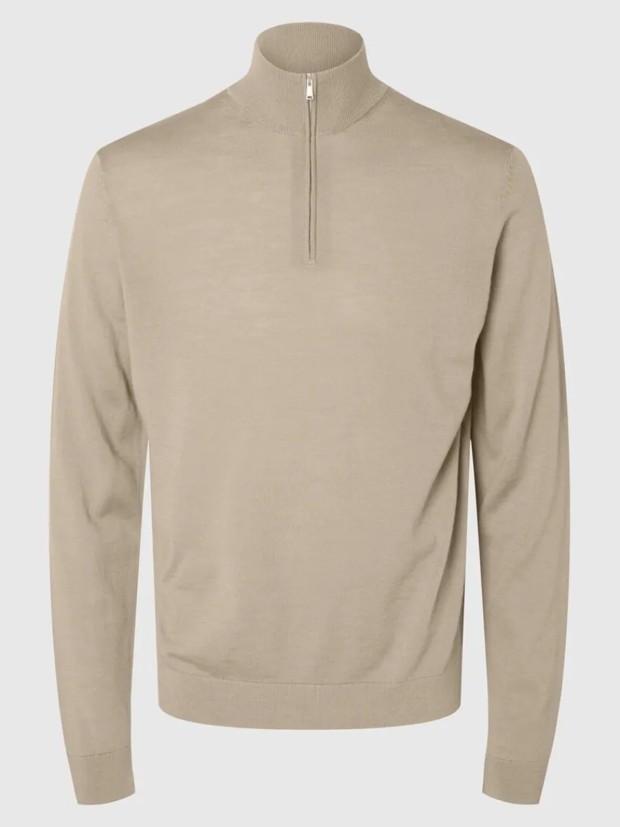 merinoull_trja_med_halvl_4-2.webp SELECTED 100% MERINOULL TRÖJA MED HALVLÅNGT BLIXTLÅS Beige Cheap