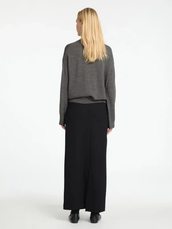 SELECTED 100% MERINOULL TRÖJA MED HÖG HALS Grey Outlet