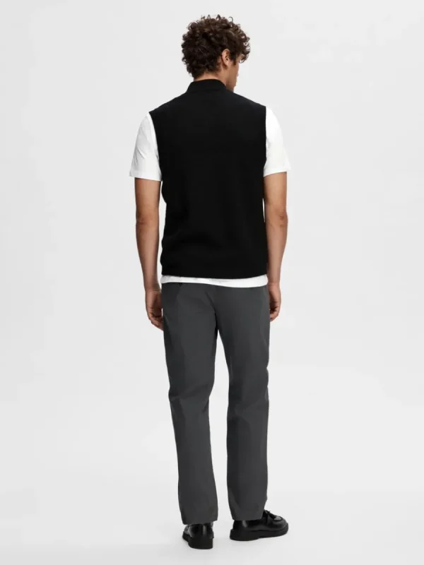 SELECTED MERINOULL VÄST Black Flash Sale