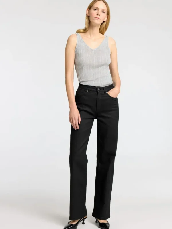 SELECTED METALLIC ÄRMLÖS TOPP Grey Discount