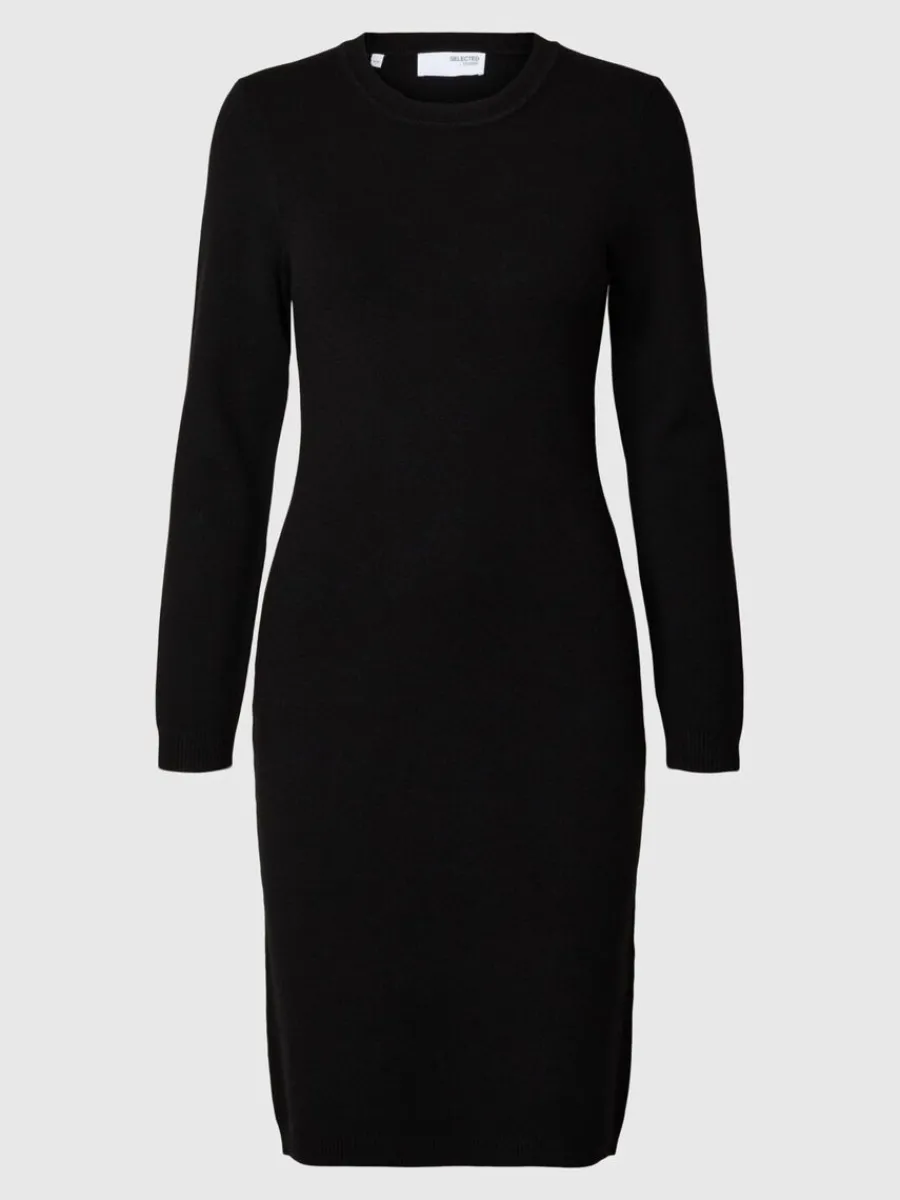 midilng_stickad_klnning_0-1.webp SELECTED MIDILÅNG STICKAD KLÄNNING Black Discount