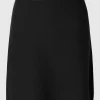 SELECTED MINILÅNG STICKAD KJOL Black Flash Sale