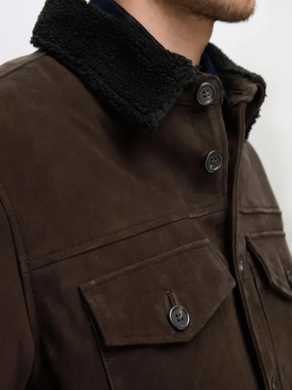 SELECTED 100% MOCKA ÖVERSKJORTA Brown Online