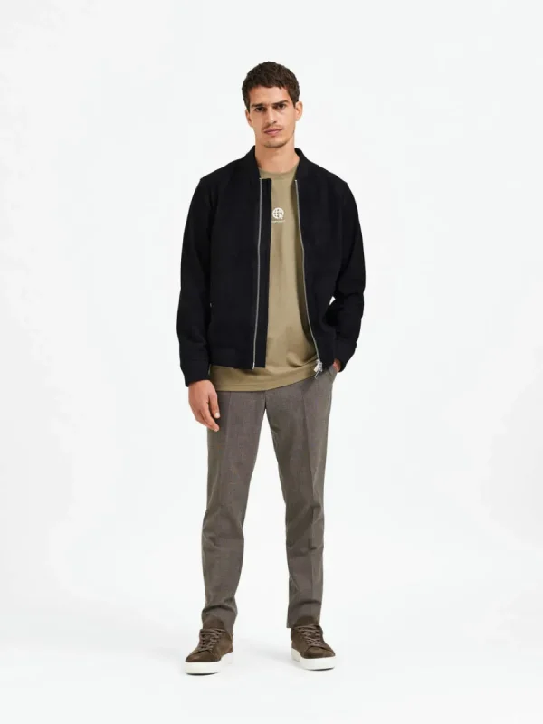 SELECTED MOCKASYDD BOMBERJACKA Black Best