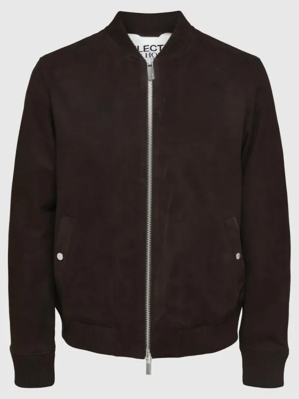 SELECTED MOCKASYDD BOMBERJACKA Brown Store