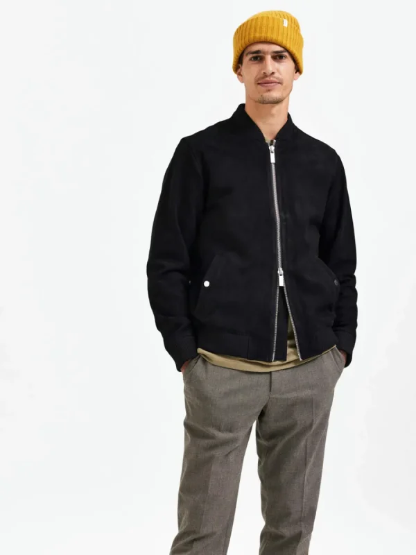 SELECTED MOCKASYDD BOMBERJACKA Black Best