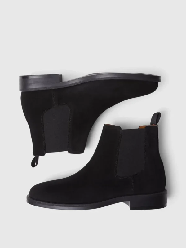 SELECTED MOCKASYDD CHELSEA-STÖVLAR Black Store