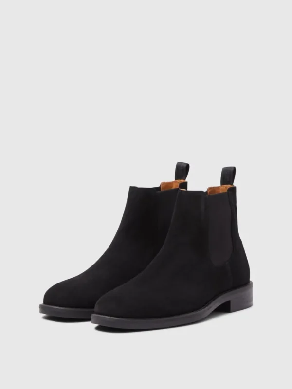 SELECTED MOCKASYDD CHELSEA-STÖVLAR Black Store