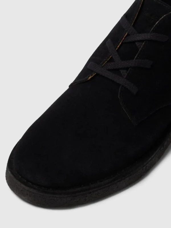 SELECTED MOCKASYDD ÖKENKÄNGOR Black Fashion