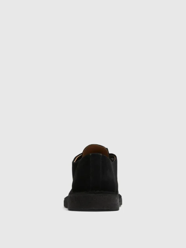 SELECTED MOCKASYDD SKOR MED SÖM RUNT TÅN Black Clearance