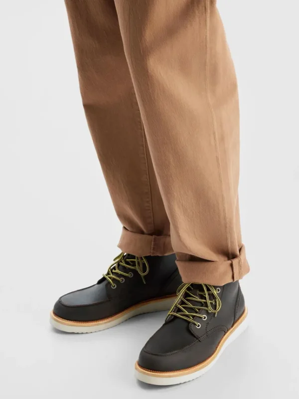 SELECTED MOC-TOE LÄDERBOOTS Brown Hot