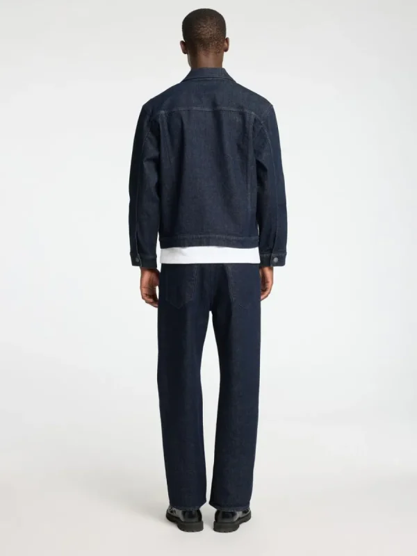 SELECTED MÖRK TVÄTT JEANSJACKA Blue Online
