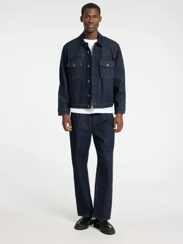 SELECTED MÖRK TVÄTT JEANSJACKA Blue Online