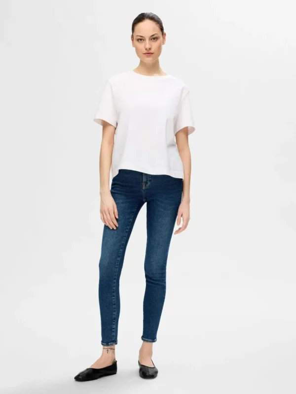 SELECTED MÖRK TVÄTT SKINNY FIT-JEANS Blue Online