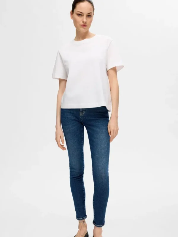 SELECTED MÖRK TVÄTT SKINNY FIT-JEANS Blue Online