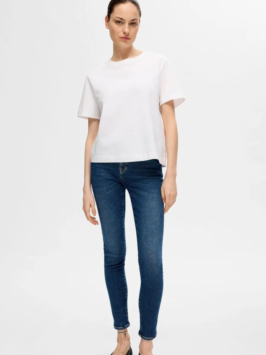mrk_tvtt_skinny_fitjeans_2.webp SELECTED MÖRK TVÄTT SKINNY FIT-JEANS Blue Online