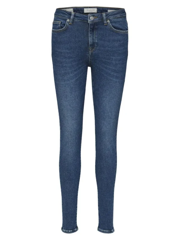 SELECTED MÖRK TVÄTT SKINNY FIT-JEANS Blue Online