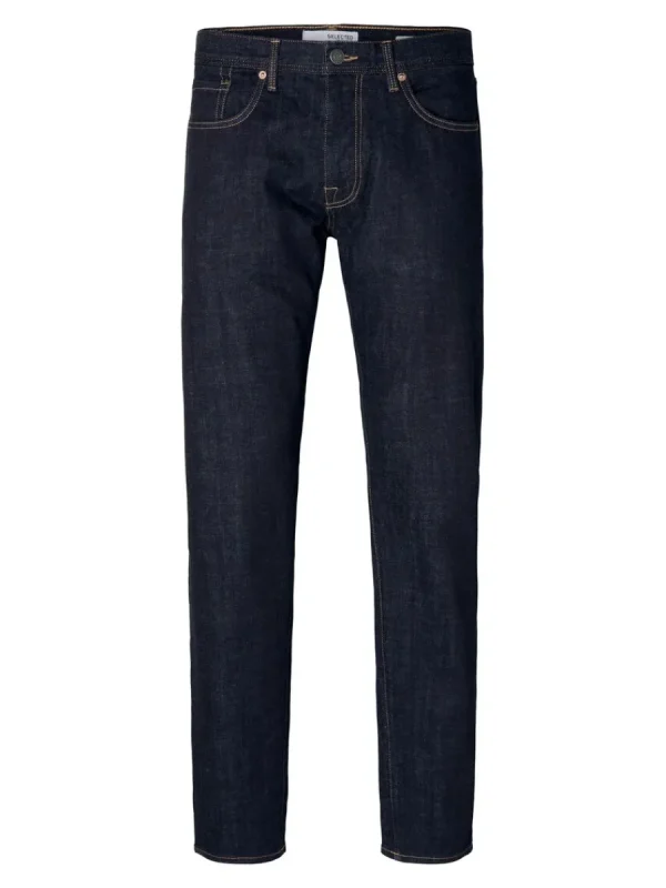 SELECTED MÖRK TVÄTT SLIM FIT-JEANS Blue Cheap