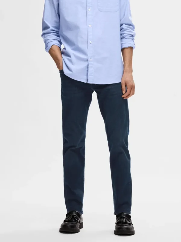 SELECTED MÖRK TVÄTT STRAIGHT FIT-JEANS Blue Outlet