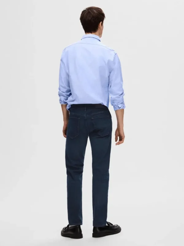 SELECTED MÖRK TVÄTT STRAIGHT FIT-JEANS Blue Outlet
