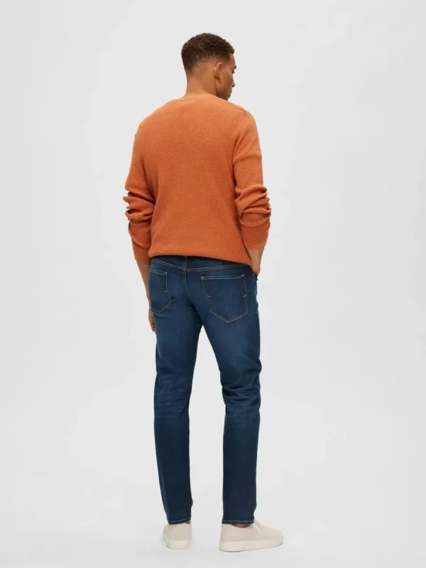 SELECTED MÖRK TVÄTT STRAIGHT FIT-JEANS Blue Outlet