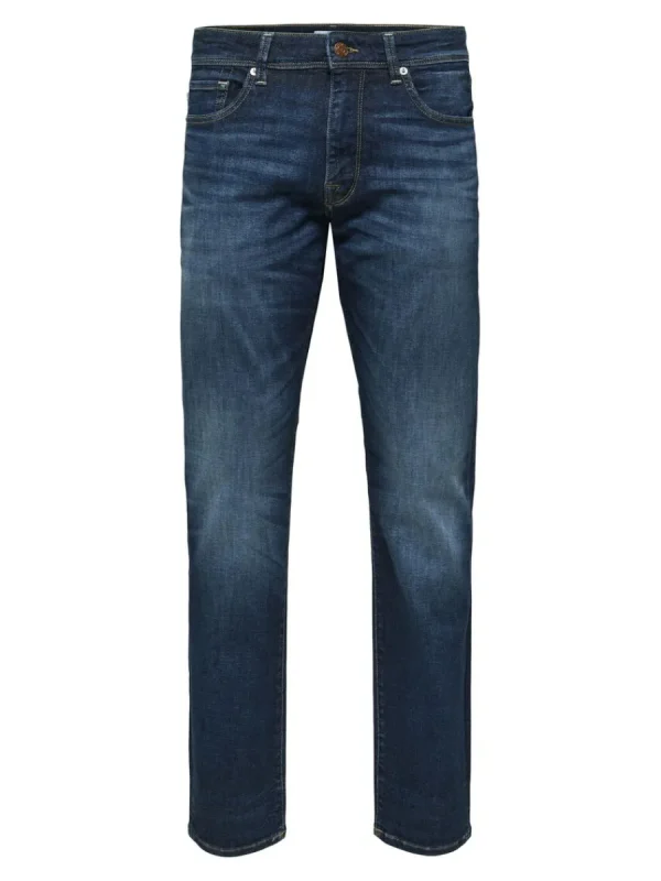 SELECTED MÖRK TVÄTT STRAIGHT FIT-JEANS Blue Outlet