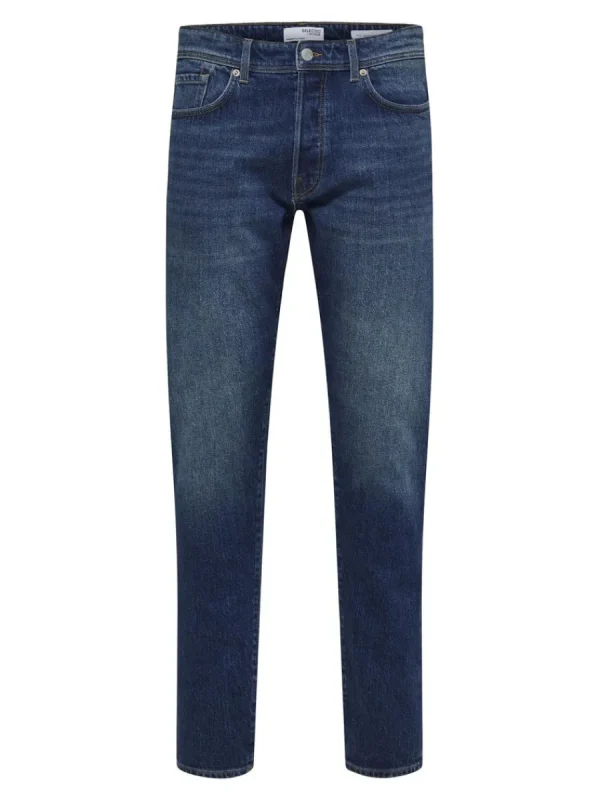 SELECTED 172 MÖRKBLÅ SLIM FIT-JEANS Blue Clearance