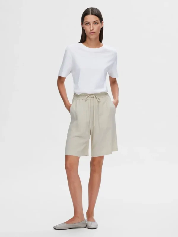SELECTED NORMAL MIDJA SHORTS Beige New