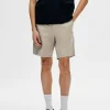 SELECTED NORMAL PASSFORM FLEX SHORTS Beige Best Sale