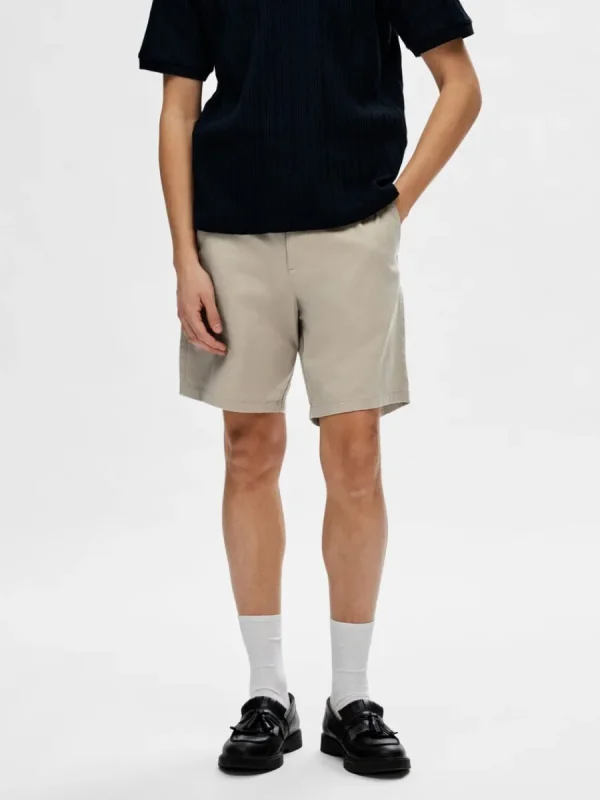 SELECTED NORMAL PASSFORM FLEX SHORTS Beige Best Sale