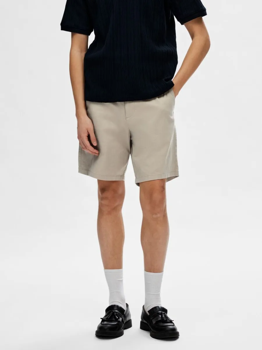 normal_passform_flex_shor_0-1.webp SELECTED NORMAL PASSFORM FLEX SHORTS Beige Best Sale