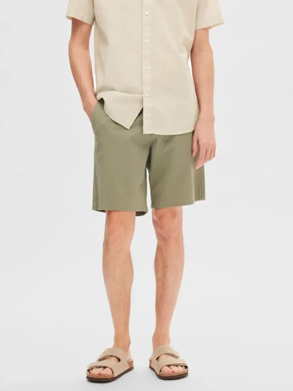 SELECTED NORMAL PASSFORM FLEX SHORTS Green Clearance