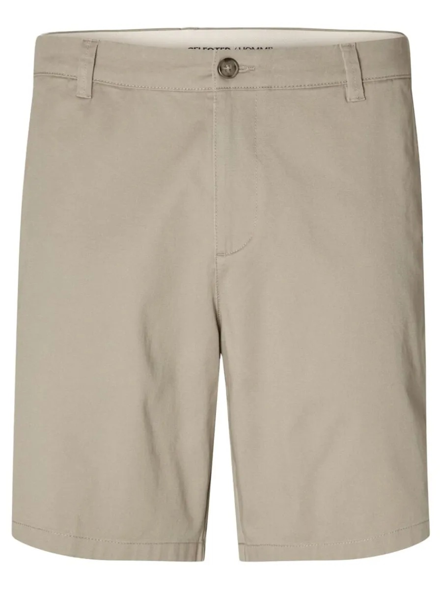 normal_passform_flex_shor_4-1.webp SELECTED NORMAL PASSFORM FLEX SHORTS Beige Best Sale