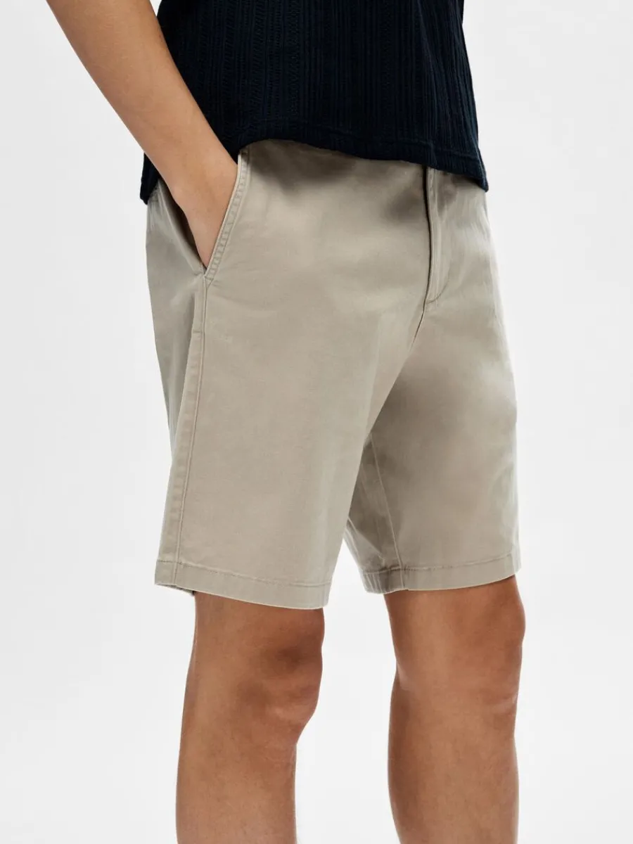 normal_passform_flex_shor_5.webp SELECTED NORMAL PASSFORM FLEX SHORTS Beige Best Sale