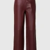 SELECTED NORMAL PASSFORM LÄDERBYXOR Purple Fashion