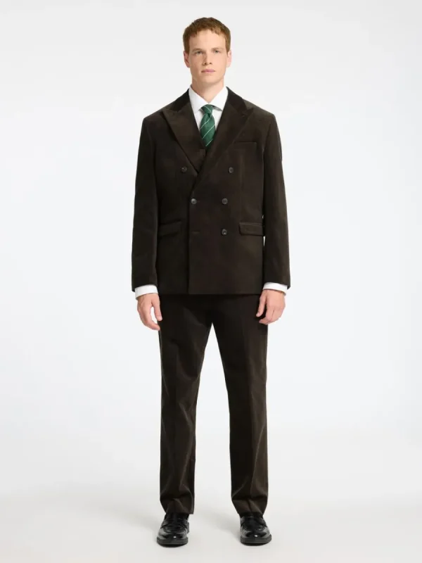 SELECTED NORMAL PASSFORM MANCHESTER DUBBELKNÄPPT KAVAJ Brown Cheap