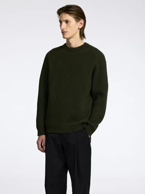 SELECTED NORMAL PASSFORM RUNDRINGAD TRÖJA Green Fashion