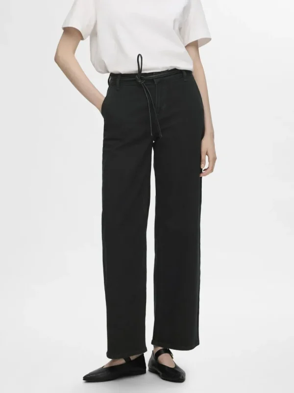 SELECTED NORMALHÖG MIDJA VIDA JEANS Black Best Sale